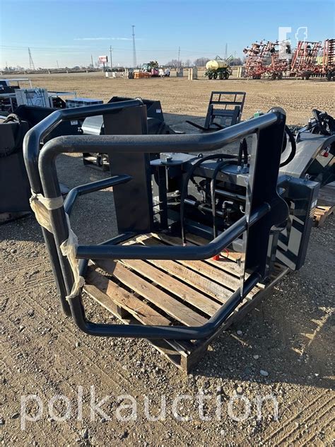 bale squeeze skid steer|used bale grabber for sale.